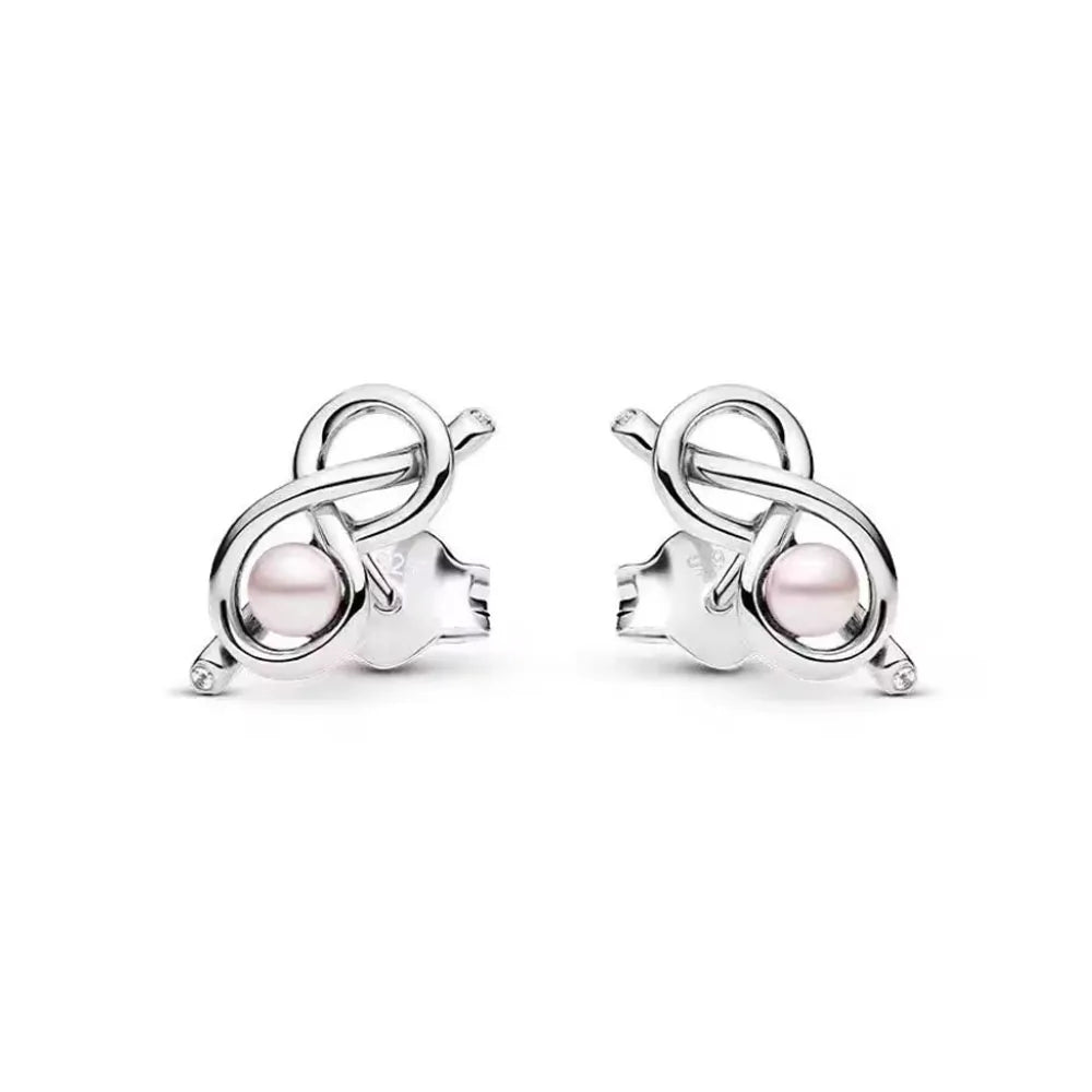 925 Sterling Silver Stud Earrings Set | Butterfly Snowflake Heart Moon Jewelry Gift