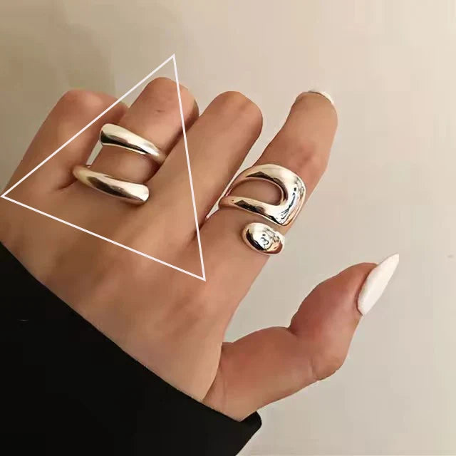 VENTFILLE 925 Sterling Silver Flower Lace Ring | Korean Fashion Adjustable CZ Ring