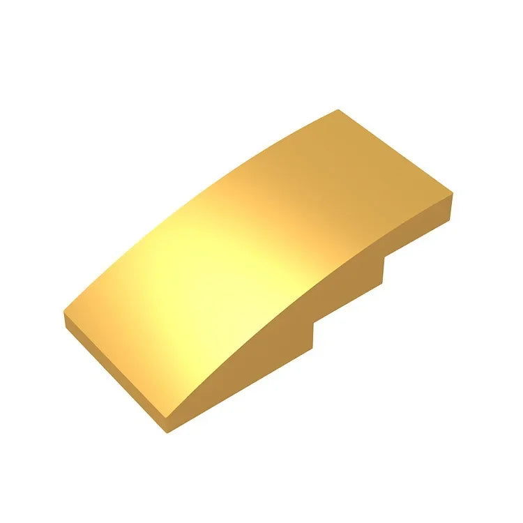 Slope, Curved 4 x 2 Building Block (Gobricks GDS-660) | Compatible with Lego 93606 Parts for DIY