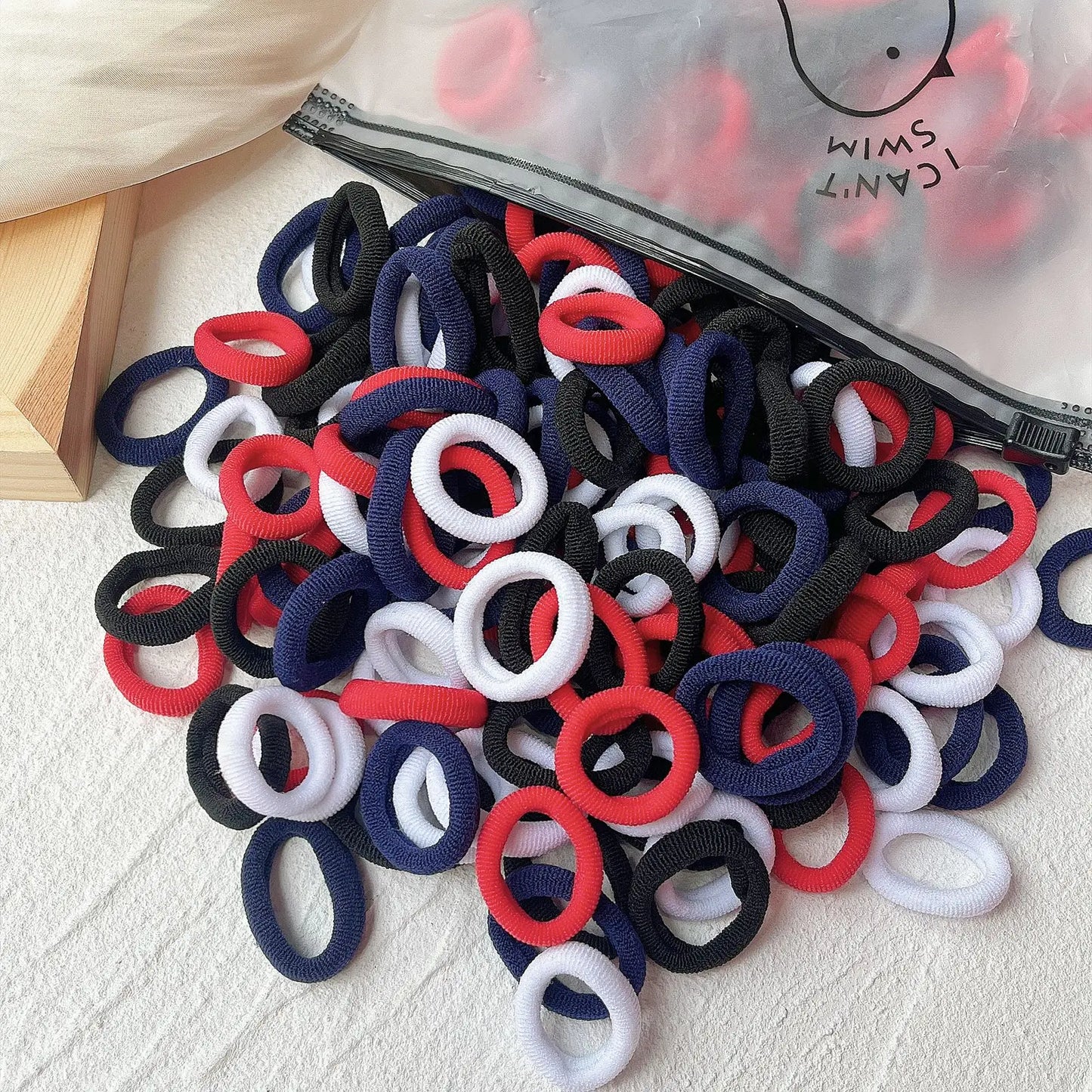 20/50-Pack Kids Elastic Hair Bands, Colorful Girls Scrunchies & Baby Hair Ties