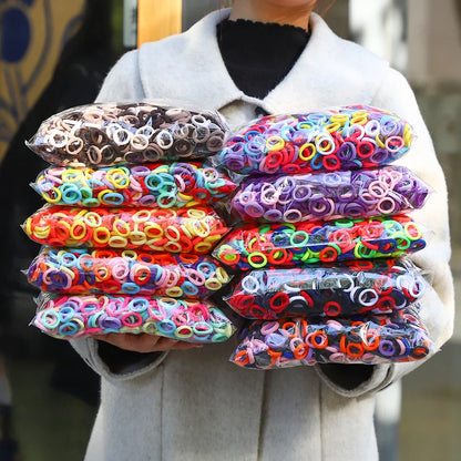 20/50-Pack Kids Elastic Hair Bands, Colorful Girls Scrunchies & Baby Hair Ties