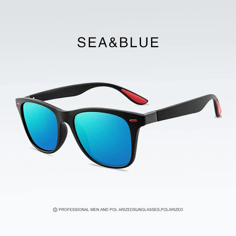 Retro Rectangle Sunglasses UV400 – Vintage Driver Sport Shades for Men & Women