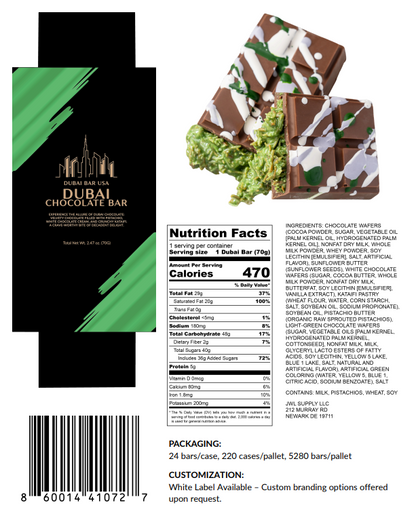 Dubai Chocolate Bar - Pistachio