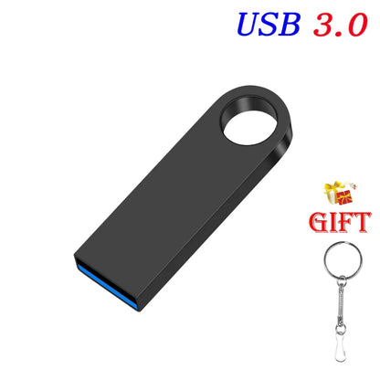USB 3.0 Flash Drive Mini Metal Pen Dirve Memory Stick Storage Device Cle USB Stick Pendrive USB3.0 128GB 64GB 32GB 16GB 8GB 4GB