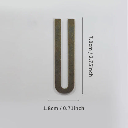 Bronze Self Adhesive House Number Metal English Alphabet Letters for Apartment Room Door Plate Table Mailbox Number Stickers 7cm