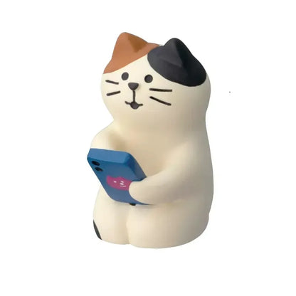 ZAKKA Ornaments Night Market Girl Barbecue Stand Scene Decoration Shooting Props Miniature Resin Cat Birthday Gift Collection