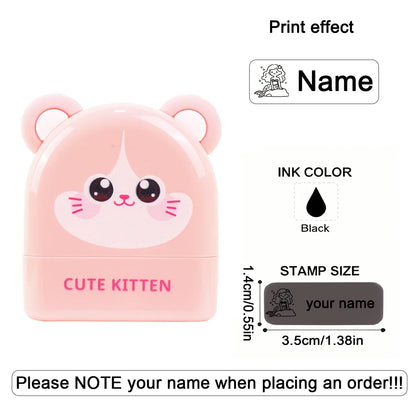 Personalized Animal Name Stamp | Custom Waterproof Clothing Label for Kids