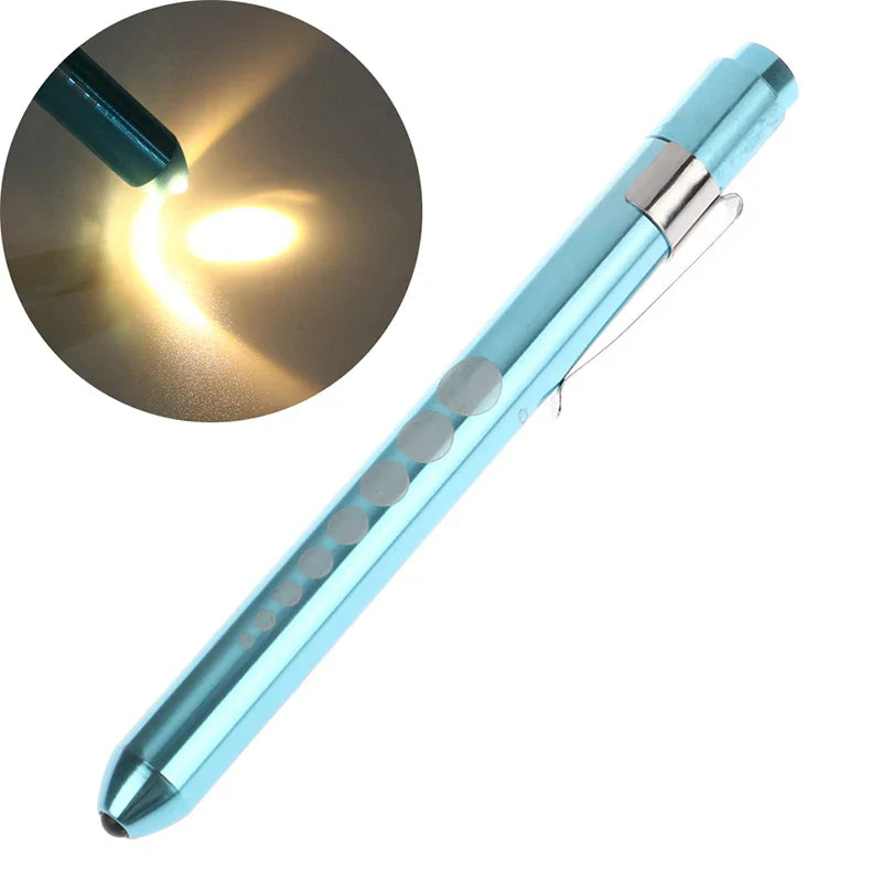 LED Medical Penlight with Pupil Gauge | Reusable Pocket Flashlight for Nurses and Doctors