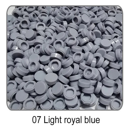 1000Pcs Tile 1x1 Round Building Blocks | 52 Color DIY Educational Creative Toy Set