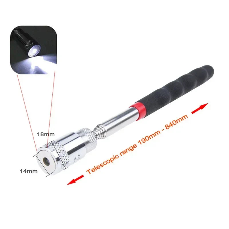 Telescopic Magnetic Pickup Tool | Mini Portable Retractable Magnet Pen for Screws and Bolts