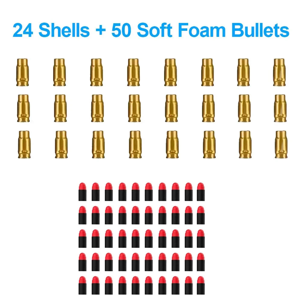 Soft EVA Foam Bullets for Toy Guns | Safe Shell Ejecting Ammo for Kids