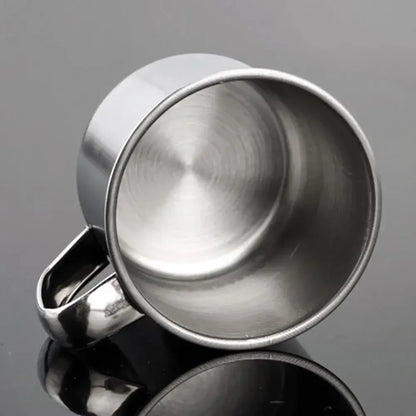 Portable Stainless Steel Camping Mug | Insulated Travel Coffee Cup 100ml