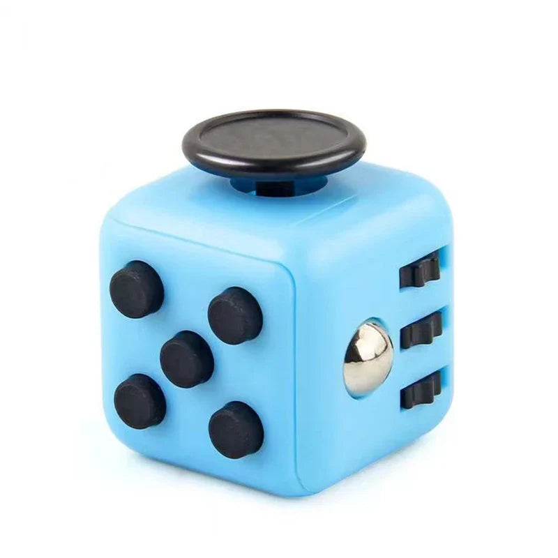 Solid Color Fidget Decompression Dice | Infinite Rubik Cube for Stress and Anxiety Relief