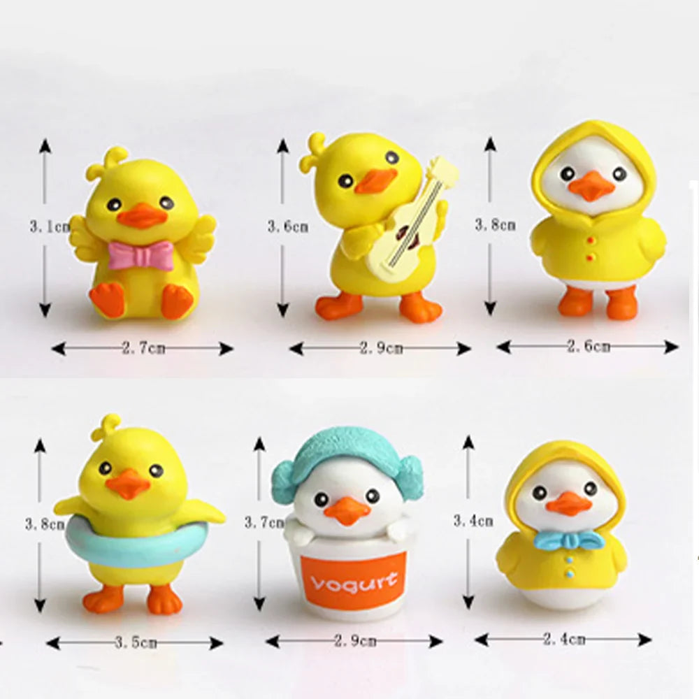 Miniatures Model Cute Car Ornament DIY Figurines Crafts Toys Resin Mini Landscape Decoration for Home Car Decor Supplies Gifts