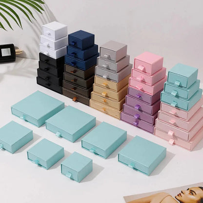 10pcs Paper Jewelry Gift Boxes for Rings, Earrings & Bracelets