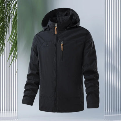Men's Stormtrooper Windproof Hoodie Jacket - Lightweight Autumn/Winter Casual Zippered Sport Coat
