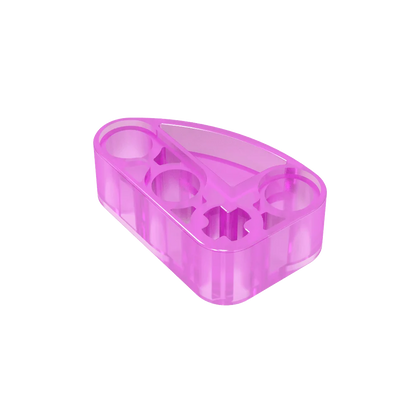 Gobricks GDS-2016 Technical Beam 2 x 3 L-Shape with Quarter Ellipse Thick | Building Blocks Toy Compatible with Lego 71708