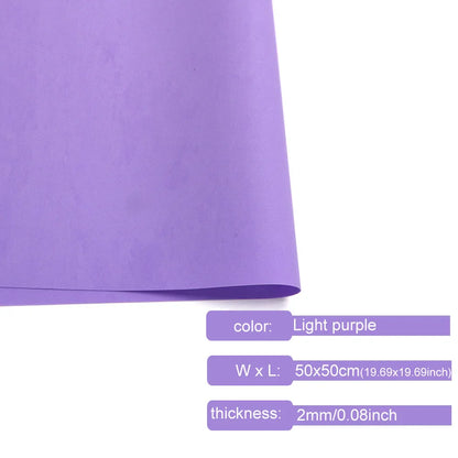 Colorful EVA Foam Sheets 2mm | 50x50cm Craft Foam Paper for DIY Projects