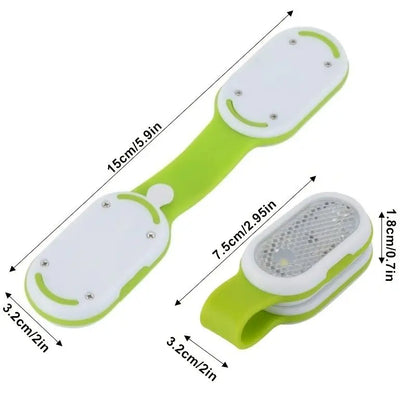 Outdoor Portable LED Collar Clip Lamp | Hands-Free Mini Night Light Flashlight for Camping and Hiking
