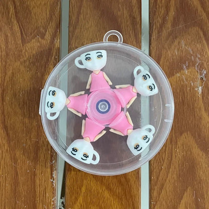 Italian Brainrot Tung Fidget Spinner Chain Toy | Deformed Antistress Hand Spinner for Adult Stress Relief