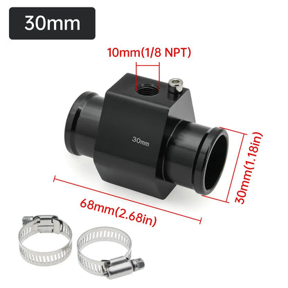 2026 Car Water Temp Gauge Radiator Temperature Water Temp Joint Pipe Sensor 40mm 38mm 36mm 34mm 32mm 30mm 28mm Hose Adapter