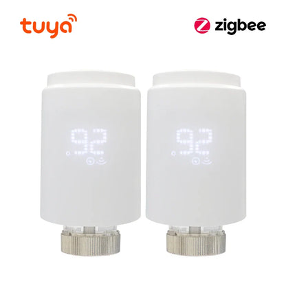 Tuya Smart Home Zigbee 3.0 Thermostatic Valve Radiator Zigbee Thermostat Radiator Zigbee Thermostatic Valve Alexa Google Home