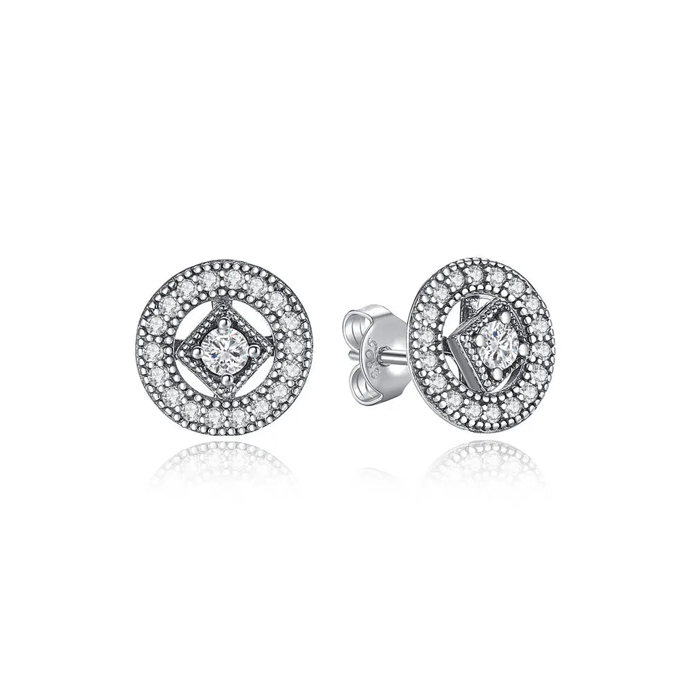 925 Sterling Silver Earrings | Women's Trendy Stud and Hoop Jewelry with Cubic Zirconia