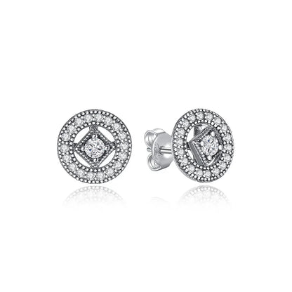 925 Sterling Silver Earrings | Women's Trendy Stud and Hoop Jewelry with Cubic Zirconia