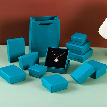 Luxury Jewelry Gift Box Set – White & Dark Green Case