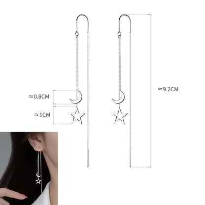 VENTFILLE Gold Star Stud Earrings | Asymmetrical 925 Silver Fashion Jewelry for Women