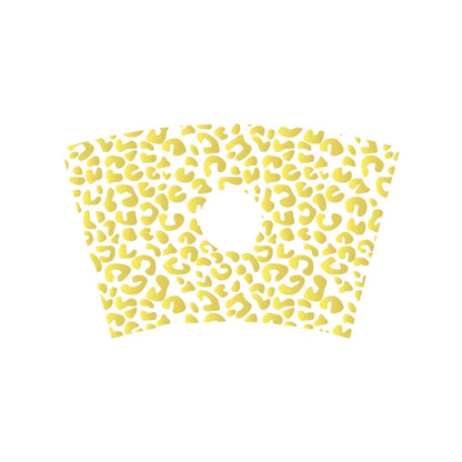 Leopard Pattern Full Wrap Vinyl Sticker for 24 oz Cold Cup | Cheetah Coffee Cup Decal