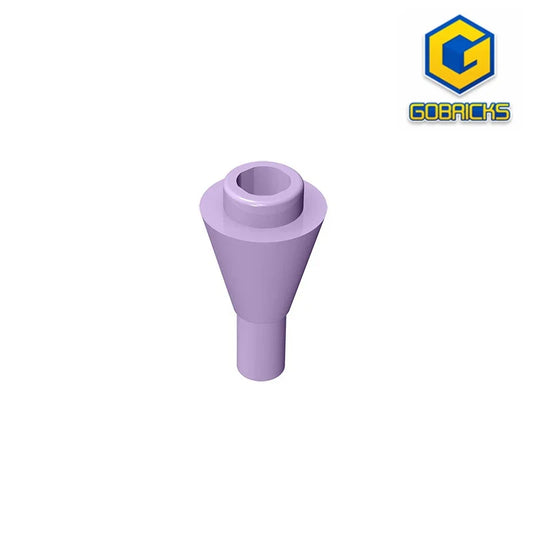 Gobricks GDS-1138 Cone 1 x 1 Inverted with Bar | Building Block for DIY Creations