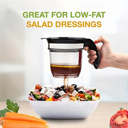 Fat Separator with Bottom Release Fat Separator for Cooking Fat Separator with Oil Strainer Kitchen Grease Separato