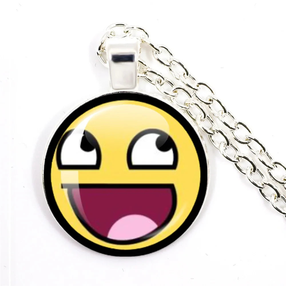 Funny Meme Cartoon Pendant Necklace | Unisex Fashion Jewelry Gift