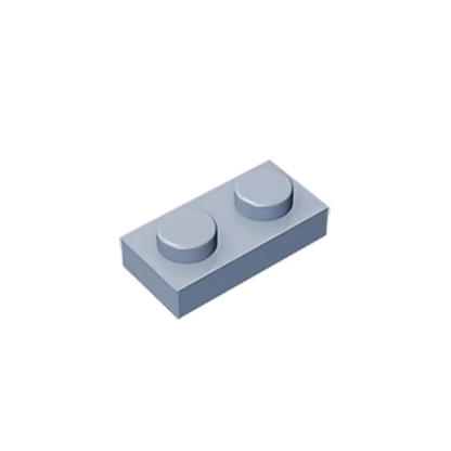 Gobricks GDS-502 Plate 1 x 2 Compatible Building Blocks | 6225 Pieces for DIY Creations