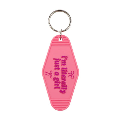 Plastic Key Chain for Keys | Pink Rhombic Key Tag Gift
