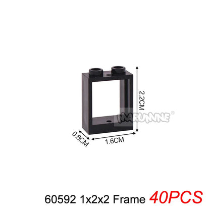 Marumine Window and Door Building Blocks | Compatible City House Parts Set