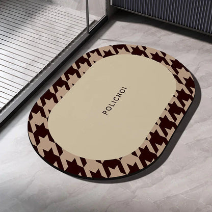 Diatomaceous Earth Bath Mat – Quick-Dry Non-Slip Absorbent Rug