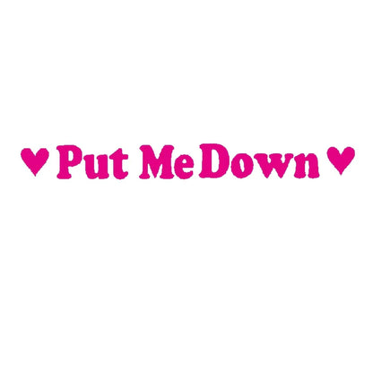 PUT ME DOWN Toilet Seat Reminder Sign | Funny Vinyl Bathroom Decal