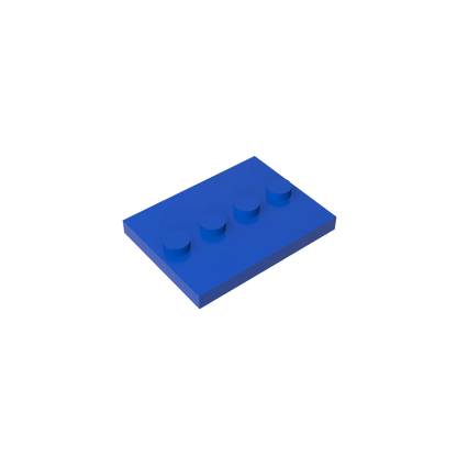 Gobricks GDS-980 Tile, Modified 3 x 4 with 4 Studs in Center | Compatible Building Block for DIY and MOC