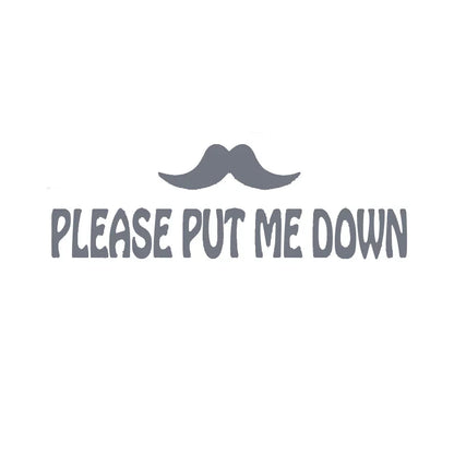 PUT ME DOWN Toilet Seat Reminder Sign | Funny Vinyl Bathroom Decal