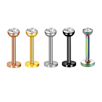 5pcs Tragus Stud Earring Set | Heart CZ Cartilage Piercing Jewelry