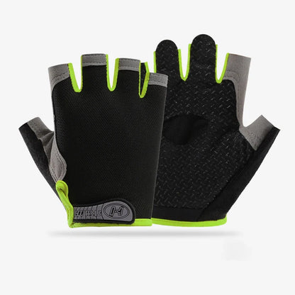Fingerless Gym Gloves for Men & Women - Anti-Slip Breathable Workout & Cycling Gloves
