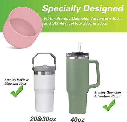 75MM Silicone Boot Bottom Sleeve Cover for Stanley 40oz Tumbler | Protective Cup Accessory