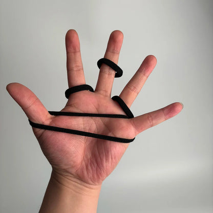 100-Pack Black Seamless Elastic Hair Ties for Women and Girls, No-Damage High Elastic Ponytail Bands