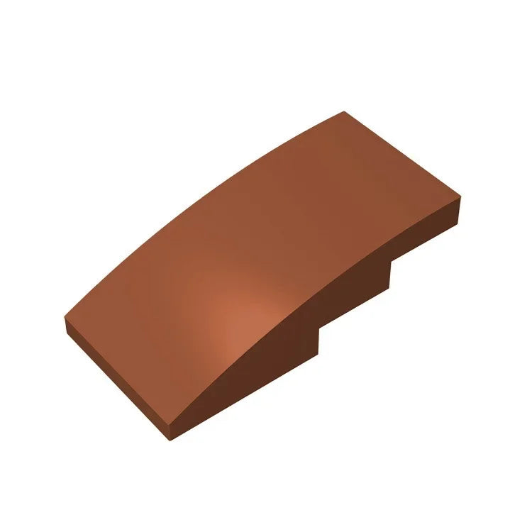 Slope, Curved 4 x 2 Building Block (Gobricks GDS-660) | Compatible with Lego 93606 Parts for DIY