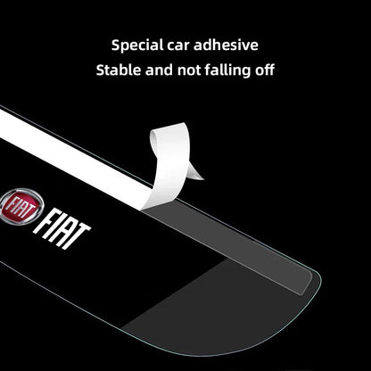 2Pcs Car Rearview Mirror Rain Shield Rain Eyebrow Cover for Fiat Abarth 500e Panda | Transparent