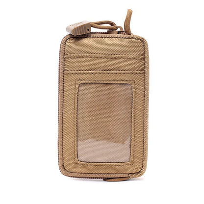 Waterproof Camping EDC Pouch | Tactical Key Purse Wallet with Card Slots and Zippers