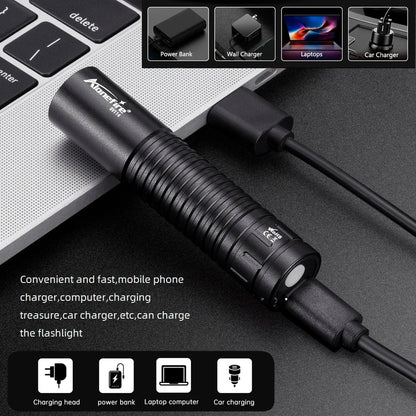 365/395nm UV Flashlight Rechargeable | Mini Ultraviolet Detection Light for Pets, Money, and More