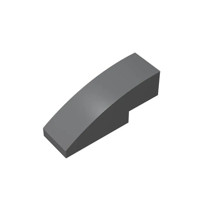 Gobricks GDS-657 Slope, Curved 3 x 1 | Compatible Building Block for Creative Construction